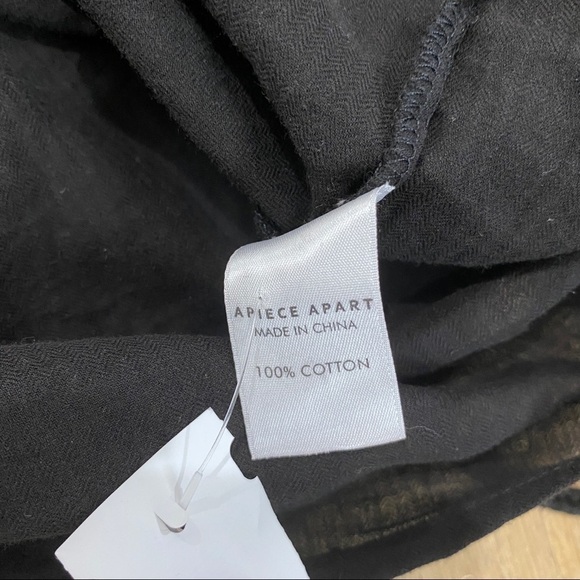 Apiece Apart black peasant top NEW - Picture 7 of 7